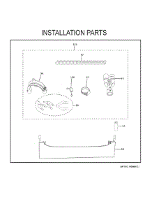 Installation Parts parts for Ge Washer CDD420P2T1S1 from AppliancePartsPros.com