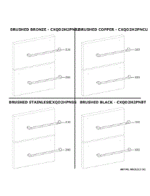Cafe Customization parts for Ge Refrigerator CDE06RP2NCS1 from AppliancePartsPros.com
