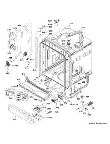Sump Motor Mechanism parts for Ge Dishwasher CDT805P2N0S1 from AppliancePartsPros.com