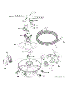 Motor Sump Filter Asembly parts for Ge Dishwasher CDT805P2NBS1 from AppliancePartsPros.com