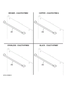 Cafe Customization parts for Ge Dishwasher CDT855P2N5S1 from AppliancePartsPros.com