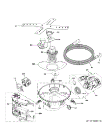 Motor, Sump & Filter Assembly parts for Ge Dishwasher CDT875M5NBS5 from AppliancePartsPros.com