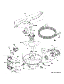 Upper Rack Assembly parts for Ge Dishwasher CDT888P2V1S1 from AppliancePartsPros.com