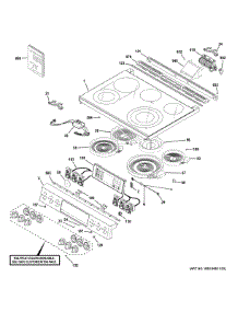 Control Panel Cooktop parts for Ge Range CES700P2M4S1 from AppliancePartsPros.com