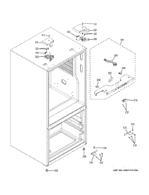 Freezer Door parts for Ge Refrigerator CFE26KP2NBS1 from AppliancePartsPros.com