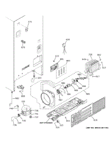 Machine Compartment parts for Ge Refrigerator CFE26KP2NKS1 from AppliancePartsPros.com