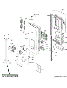 Dispenser Door parts for Ge Refrigerator CFE26KP2NTS1 from AppliancePartsPros.com
