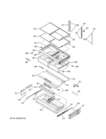 Fresh Food Door Rh parts for Ge Refrigerator CFE28TP2MBS1 from AppliancePartsPros.com