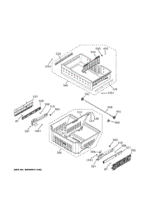 Fresh Food Shelves parts for Ge Refrigerator CFE28TP2MKS1 from AppliancePartsPros.com