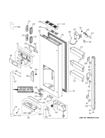 Case Parts parts for Ge Refrigerator CFE28TP3MDD1 from AppliancePartsPros.com