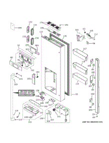 Case Parts parts for Ge Refrigerator CFE28TP3MKD1 from AppliancePartsPros.com