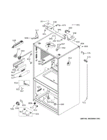 Case Parts parts for Ge Refrigerator CFE28TP4MIW2 from AppliancePartsPros.com