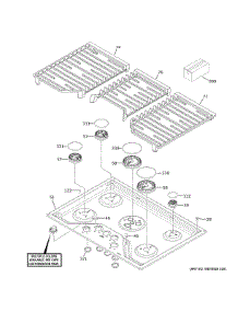 Control Panel Cooktop parts for Ge Cooktop CGP70362N2S1 from AppliancePartsPros.com
