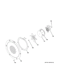 Convection Fan parts for Ge Range CGS700M2N4S5 from AppliancePartsPros.com