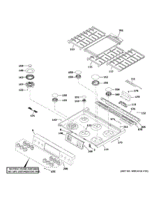 Control Panel & Cooktop parts for Ge Range CGS700P2M2S1 from AppliancePartsPros.com