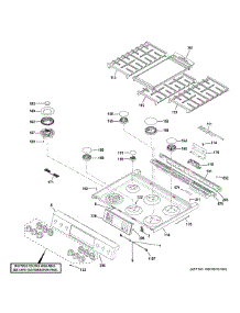 Control Panel & Cooktop parts for Ge Range CGS700P2M5S1 from AppliancePartsPros.com