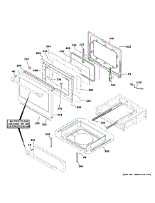 Door & Drawer Parts parts for Ge Range CGS700P2M5S1 from AppliancePartsPros.com