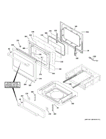 Door & Drawer Parts parts for Ge Range CGS700P4M1W2 from AppliancePartsPros.com