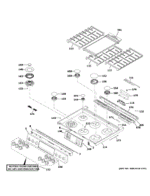 Control Panel & Cooktop parts for Ge Range CGS700P4M2W2 from AppliancePartsPros.com