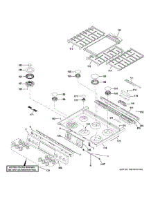 Control Panel & Cooktop parts for Ge Range CGS700P4M4W2 from AppliancePartsPros.com
