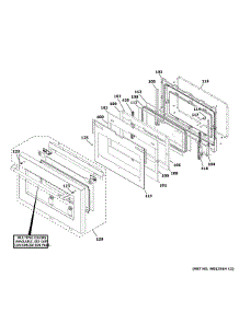 Door Assembly parts for Ge Range CGY366P4T2W2 from AppliancePartsPros.com