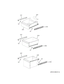 Freezer Shelves parts for Ge Refrigerator CHE23DM5WBS5 from AppliancePartsPros.com