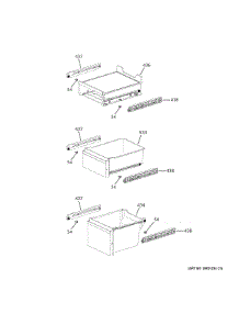 Convertible Shelves parts for Ge Refrigerator CHE23DM5WBS5 from AppliancePartsPros.com