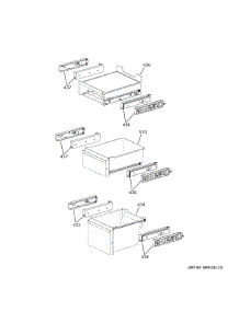 Convertible Shelves parts for Ge Refrigerator CHE23DM5WBS5 from AppliancePartsPros.com