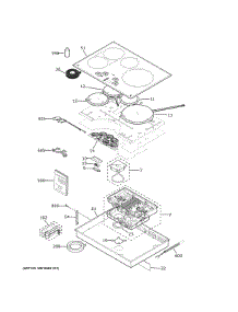 Control Panel & Cooktop parts for Ge Range CHP90301T3BB from AppliancePartsPros.com