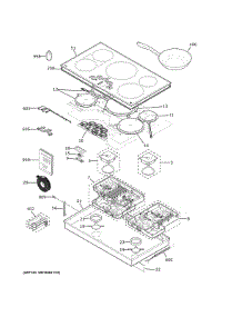 Control Panel & Cooktop parts for Ge Range CHP90361T2BB from AppliancePartsPros.com