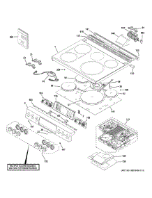Control Panel Cooktop parts for Ge Range CHS900P2M1S1 from AppliancePartsPros.com