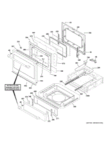 Door Drawer Parts parts for Ge Range CHS900P2M7S1 from AppliancePartsPros.com