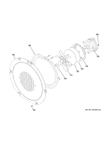 Convection Fan parts for Ge Range CHS900P2M7S1 from AppliancePartsPros.com