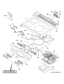 Control Panel Cooktop parts for Ge Range CHS900P4M7W2 from AppliancePartsPros.com