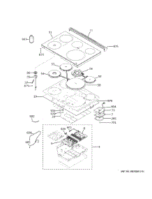 Cooktop parts for Ge Range CHS90XM2N6S5 from AppliancePartsPros.com