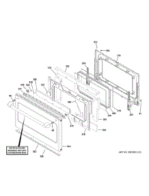Lower Door parts for Ge Range CHS950P4M8W2 from AppliancePartsPros.com