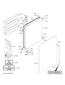 Refrigerator Door parts for Ge Refrigerator CIC36LP2VDS1 from AppliancePartsPros.com