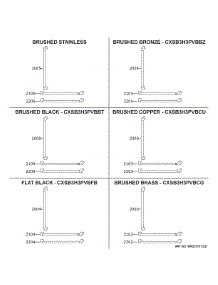 Cafe Customization parts for Ge Refrigerator CIC36LP2VDS1 from AppliancePartsPros.com