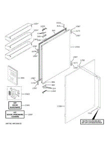 Refrigerator Door parts for Ge Refrigerator CIC36LP2VDS1 from AppliancePartsPros.com