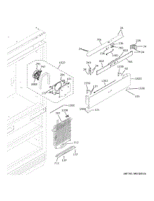 Refrigerator Section parts for Ge Refrigerator CIC36RP2VBS1 from AppliancePartsPros.com