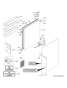 Refrigerator Door parts for Ge Refrigerator CIC36RP2VBS1 from AppliancePartsPros.com