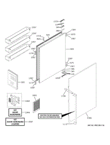 Refrigerator Door parts for Ge Refrigerator CIC36RP2VBS1 from AppliancePartsPros.com