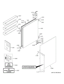 Refrigerator Door parts for Ge Refrigerator CIC36RP2VBS1 from AppliancePartsPros.com
