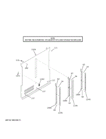 Refrigerator Evaporator Cover parts for Ge Refrigerator CIC36RP2VDS1 from AppliancePartsPros.com