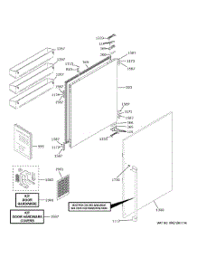 Refrigerator Door parts for Ge Refrigerator CIC36RP2VDS1 from AppliancePartsPros.com