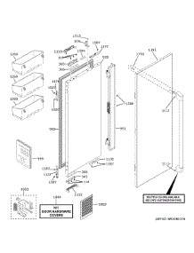 Refrigerator Door - Lh parts for Ge Refrigerator CIP36NP2VBS1 from AppliancePartsPros.com
