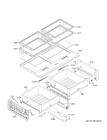 Refrigerator Shelves parts for Ge Refrigerator CIP36NP2VDS1 from AppliancePartsPros.com