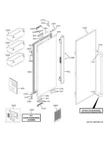 Refrigerator Door - Lh parts for Ge Refrigerator CIP36NP2VDS1 from AppliancePartsPros.com