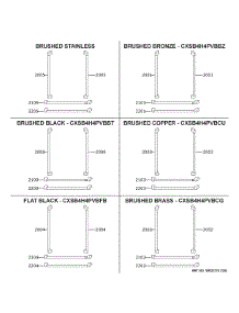 Cafe Customization parts for Ge Refrigerator CIP36NP2VDS1 from AppliancePartsPros.com