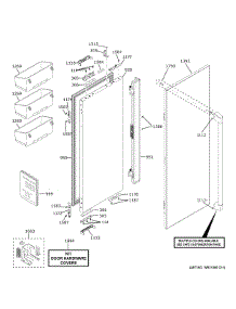 Refrigerator Door - Lh parts for Ge Refrigerator CIP36NP2VDS1 from AppliancePartsPros.com
